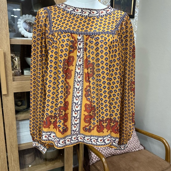 Flying Tomato Bohemian Print Women's Top - Multicolor size medium - Picture 1 of 4